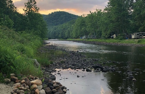 Townshend Cabin | Vermont Cabin Getaway on the West River. Perfect for a couple or family camping