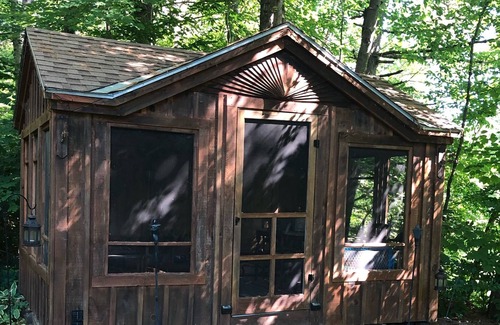 Townshend Cabin | Vermont Cabin Getaway on the West River. Perfect for a couple or family camping