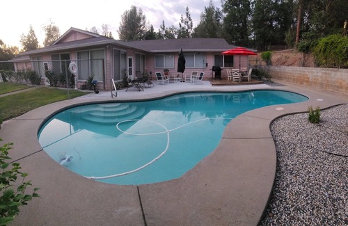 Weaverville House | Very private resort-like setting with spacious home, in ground pool, sauna etc.