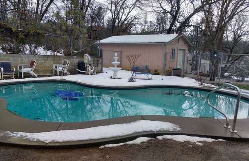 Weaverville House | Very private resort-like setting with spacious home, in ground pool, sauna etc.