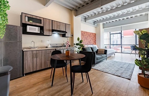 Zona Rosa Apartment | VH | Comfy loft | rooftop and wifi en Roma Nte | 304
