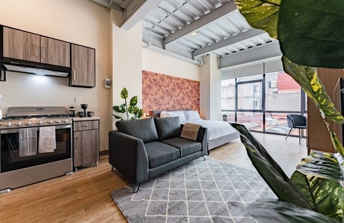Zona Rosa Apartment | VH | Comfy loft | rooftop and wifi en Roma Nte | 304
