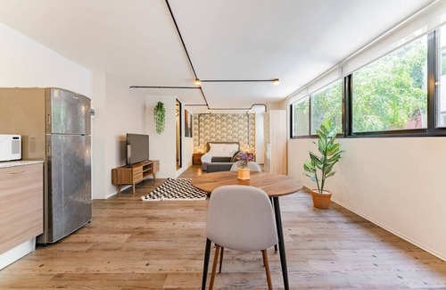 Roma Sur Apartment | VH | Loft Condesa + wifi and roof + washer | 253