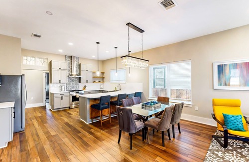 Mahncke Park House | Vibrant getaway with large yard, furnished patio, W/D, & game room - near parks