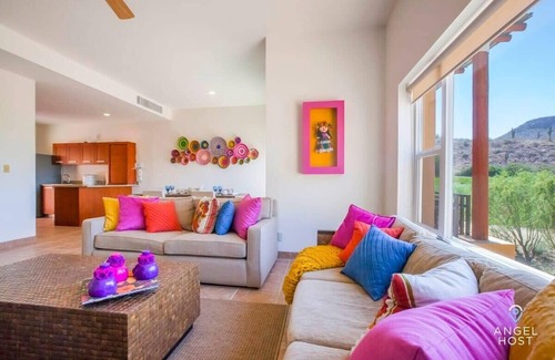 La Paz House | Vibrant Oceanview Home | Puerta Cortes | Golf Cart
