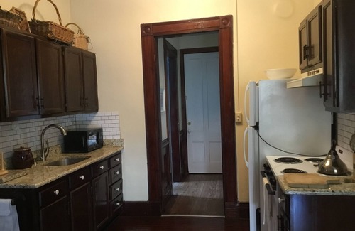 Cortland Apartment | Victorian upstairs 1-bedroom apartment in Cortland NY/with WiFi. In Ground pool