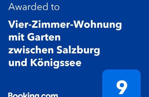 Ainring Apartment | Vier-Zimmer-Wohnung mit Garten zwischen Salzburg und Königssee