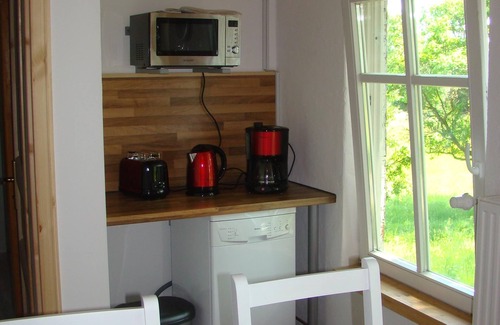 Polchow Apartment | View of the "Großer Jasmunder Bodden" - secluded location - house of character