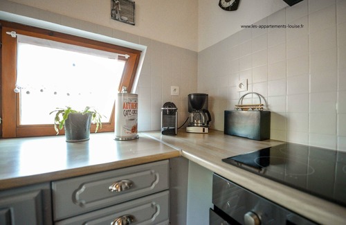 Riquewihr Apartment | View over the vines in a completely renovated Alsatian house.