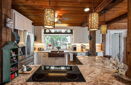 Ludington Cottage | Views abound from this lakefront charmer with in-ground pool