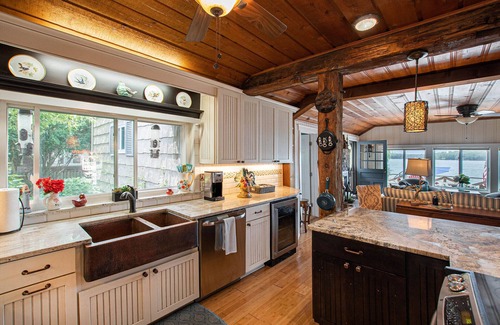 Ludington Cottage | Views abound from this lakefront charmer with in-ground pool