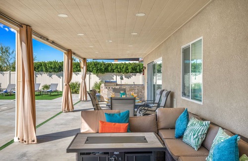 Desert Hot Springs House | Views, Gameroom, Saltwater Pool & Hot tub, Firepit