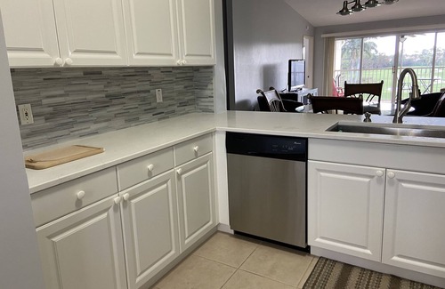 Naples Condo | Views of the golf course from your private balcony