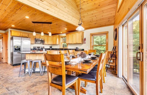 Bethel Ski Chalet | Views Views Views! HotTub! Dogs Ok! Firepit! A/C!