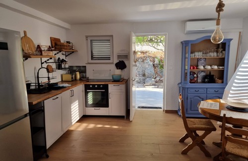 Grebastica House | Villa Andrea, half of the house directly by the sea, in-house beach, boat dock