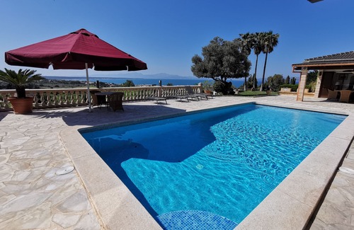 Arta Villa | Villa 10p. heatable pool+jacuzzi,dream location+view on village, sea + mountains