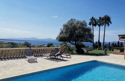 Arta Villa | Villa 10p. heatable pool+jacuzzi,dream location+view on village, sea + mountains