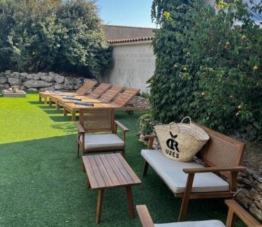 Saint-Maximin Villa | Villa 6 Pers Uzes piscine lagon et vue garrigue