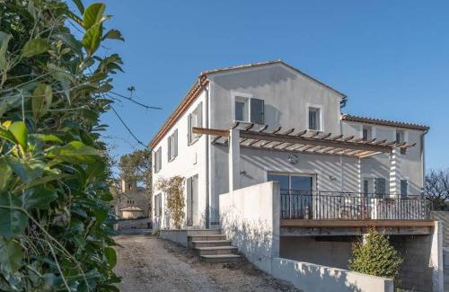 Saint-Maximin Villa | Villa 6 Pers Uzes piscine lagon et vue garrigue