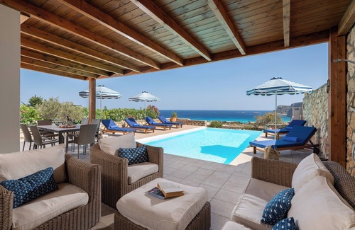 Lindos Villa | Villa Aegean Blue View, 3 bedrooms with Infinity Pool and Spectacular Seaviews