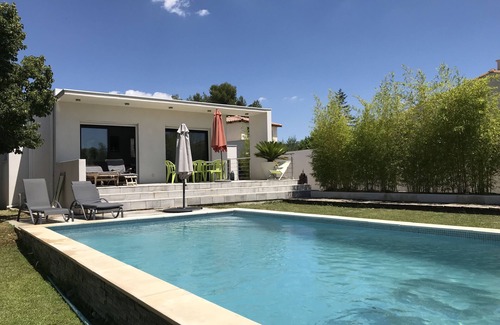 Fabregues Villa | Villa air conditioning, swimming pool. near Palavas Montpellier, Sète. 2nd 15th August available