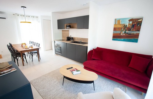 Le Canon Apartment | Villa Aitama T3 - with terrace or balcony view