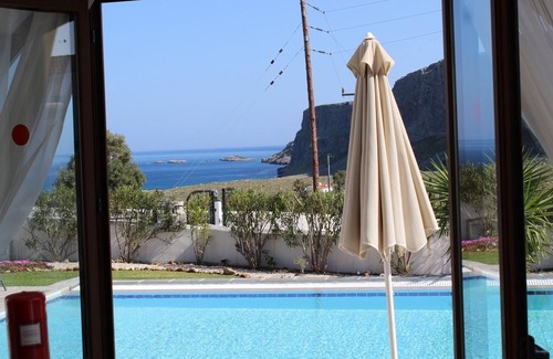 Lindos Villa | Villa Andreas Lindos, Lindos, Rhodes. Beautiful modern villa with LED lit pool