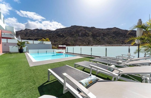 Mogan Villa | Villa Art & Design Tauro/Heated pool/Wi-Fi/BBQ