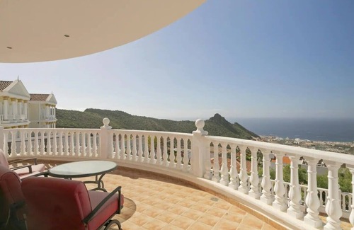 Costa Adeje Villa | Villa Athena with private heated pool and sea