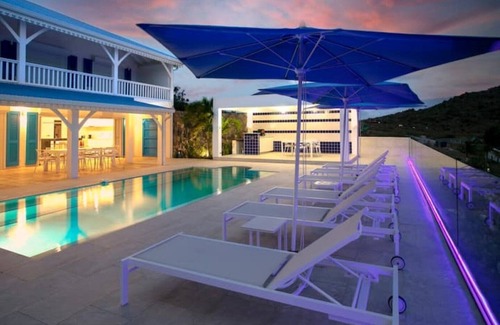 Cul de Sac Villa | Villa Azur, splendid view of the cul de sac bay and ilet Pinel!