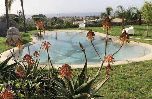 Capaci Villa | Villa between sea and mountain with private pool and sea view with private pool