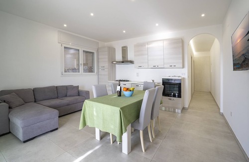 Marina San Gregorio Apartment | Villa Blu Panoramica Bilo Sea View, Patù, Italy