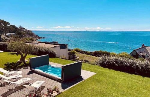 Locmaria-Plouzane Villa | Villa Blue Ocean - Vue mer piscine jacuzzi