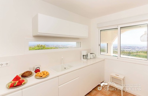 Sant Pere de Ribes Villa | Villa California Panoramic Sea View & Private Pool