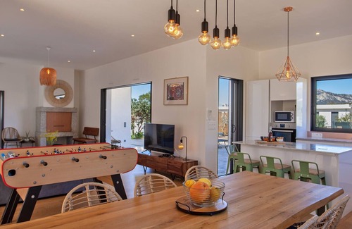 Calenzana Villa | Villa Casavostra, piscine bbq pétanque à 5km de la plage de sable de Calvi