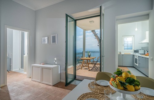 Vico Equense Apartment | Villa Chiara - Sorrento Amalfi Coast, Vico Equense - sea and Vesuvio View