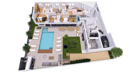 Perols Villa | Villa de luxe piscine jacuzzi