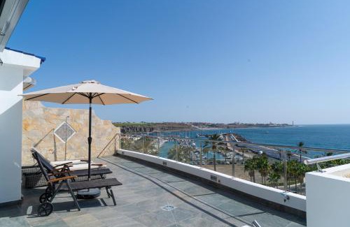 Pasito Blanco Apartment | Villa Deluxe Porto Mare-Fragata 17-PasitoBlanco-Terrace Panoramic seaview