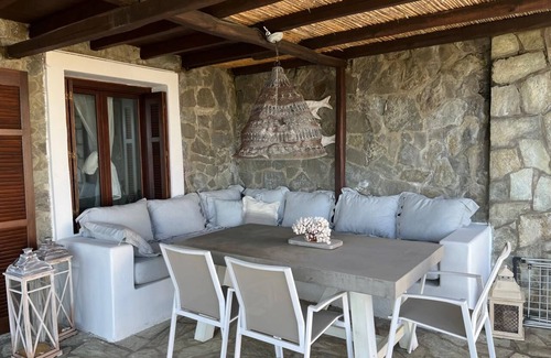 Kanapitsa Villa | Villa Electra - full luxury, pool, best views on the island, 5mins walk to beach