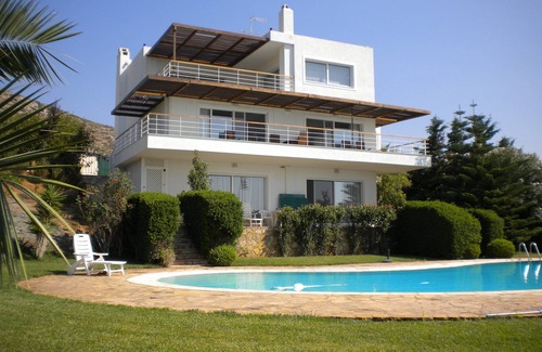 Lavreotiki Villa | VILLA ELENI - Breathtaking views of most gorgeous beach of Athens