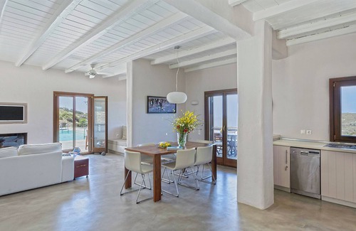 Vourkari Villa | Villa Faros - stunning villa with incredible views of Vourkari and the Aegean
