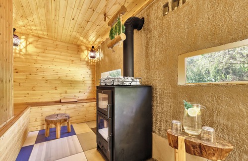 Mylopotamos Villa | Villa Fisi I and Wellness with Pool, Jacuzzi, Sauna, Outdoor Gym, Mountain Views