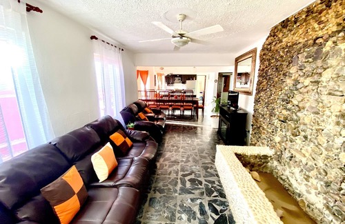 Cabarete Villa | Villa Flamingo; Sleeps 8; not 10,Waterfall, Oceanfront Pool, Hot Tub