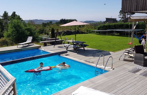 Steinsland Villa | Villa for rent in Landet with Pool, and sauna.