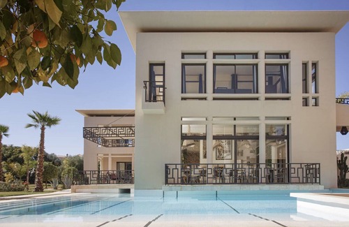 El Aggada Villa | Villa GATSBY Marrakech,18 guests 15 mn center, swimming pool, heated jacuzzi