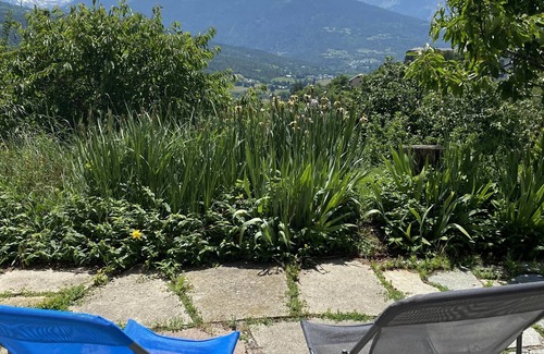 Embrun Apartment | Villa ground floor apartment with sunny terrace & garden, mountain view