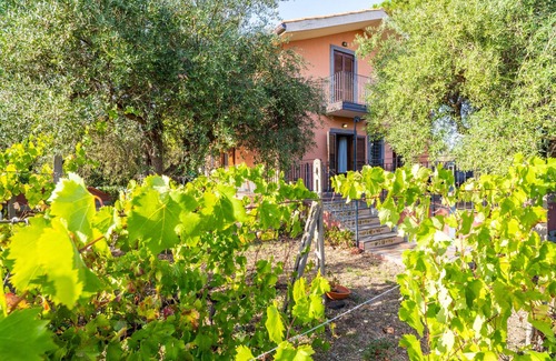 Linguaglossa Villa | Villa 'Il Baglio Dell'etna' with Sea View, Wi-Fi and Air Conditioning