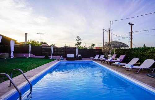 Kontos Villa | Villa Irene: Θέα πισίνα, Θέα θάλασσα