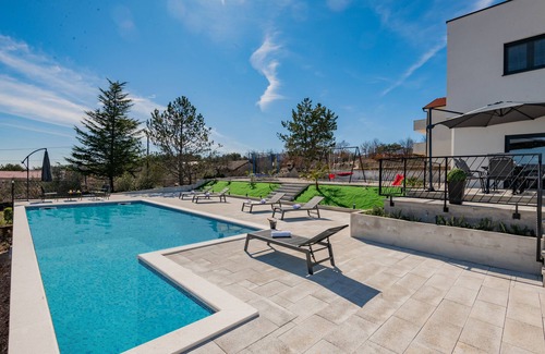 Grubine Villa | VILLA KARIN - NEW - modern villa, EV charger,pool, amazing view, playground, BBQ