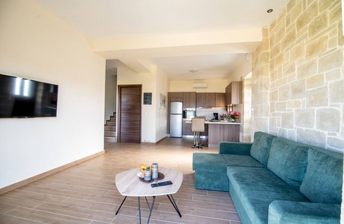Kato Stalos Villa | Villa Katerina with amazing sea view